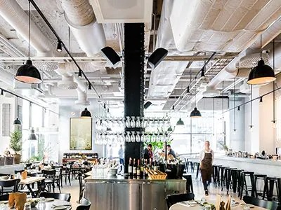 菲彩国际助力斯德哥尔摩的法国工业风餐厅Usine